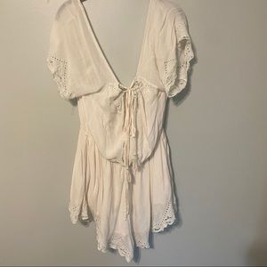 Free people white romper